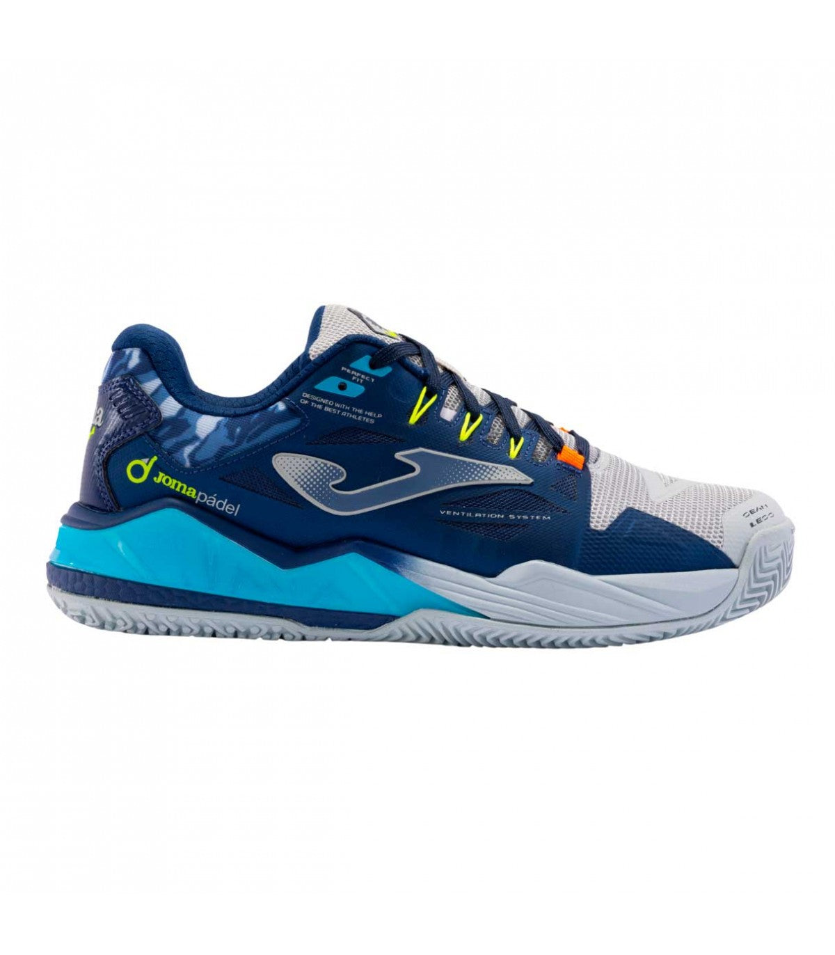 Zapato de Padel Joma Spin Hombre Azul Petroleo