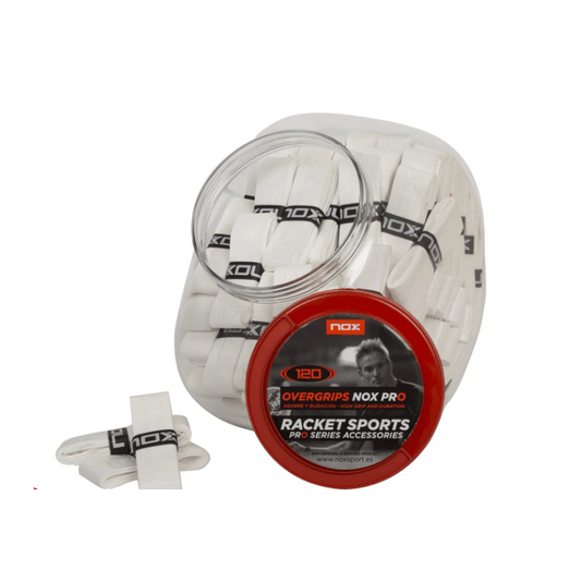 Overgrip de pádel Nox Pro blanco para mejorar el agarre de la pala