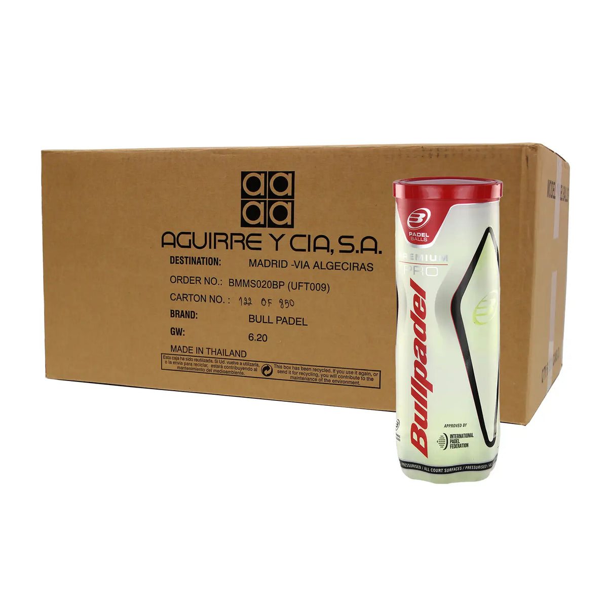 Cajon de Pelotas Bullpadel Premium Pro x 24 uni