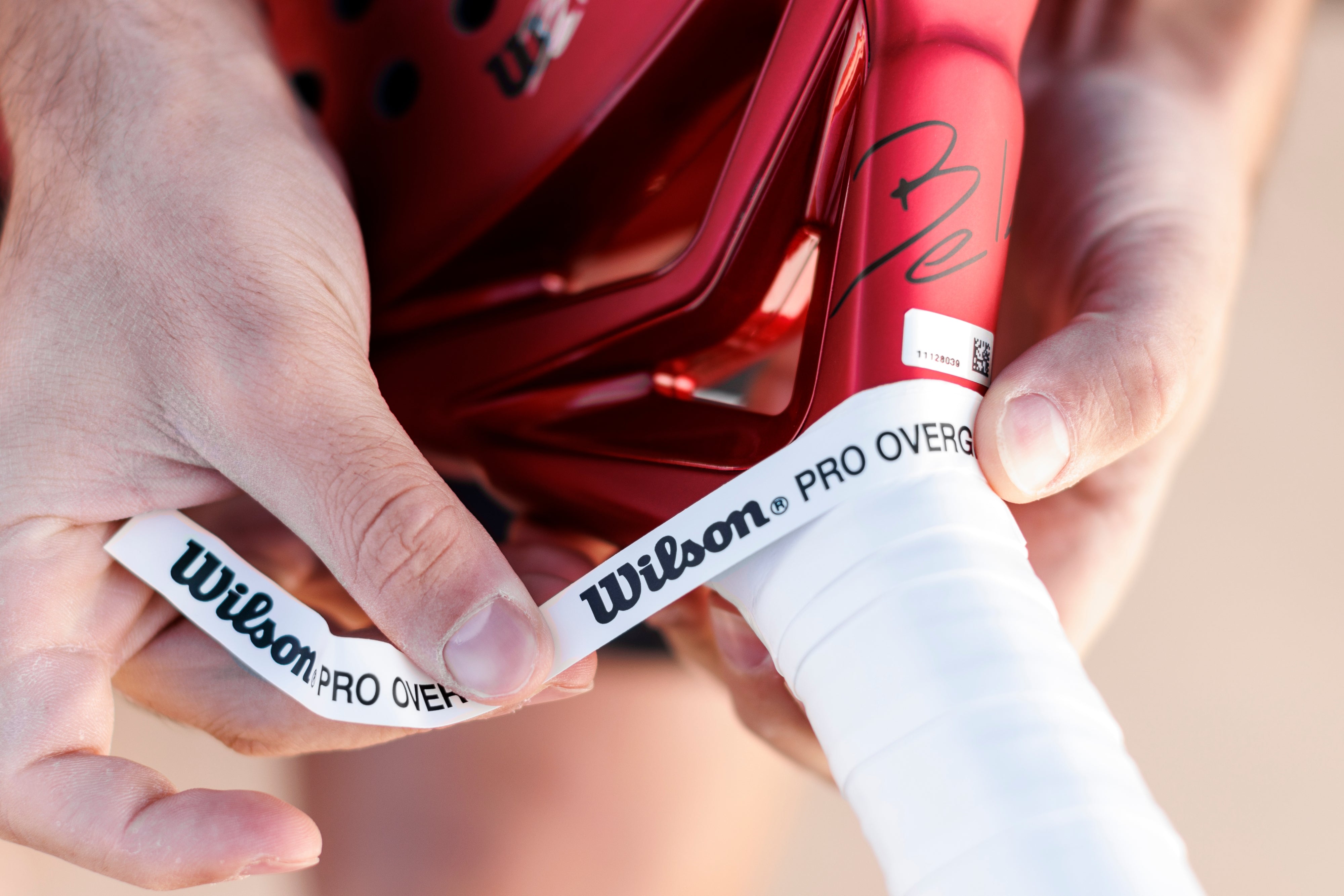 Overgrips Wilson Padel Pro Comfort Blanco Liso x3 Unidades