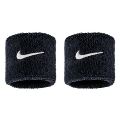 Muñequeras Nike Swoosh Classic Negro/Blanco