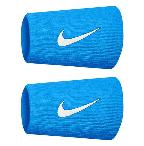 Muñequeras Nike Premier Tennis Double Wide Azul