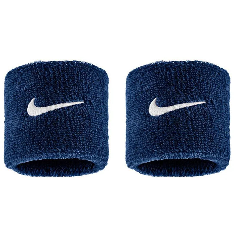 Muñequeras Nike Swoosh Classic Azul/Blanco