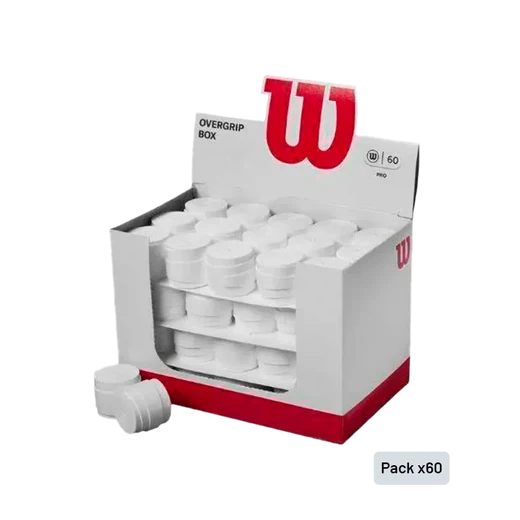 Caja x60 Overgrips Wilson Comfort Pro Blanco