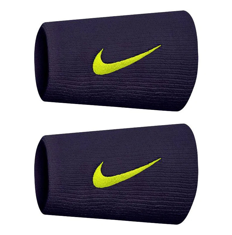 Muñequeras Nike Premier Tennis Double Wide Morado/Verde