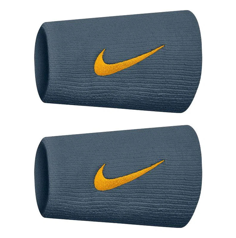 Muñequeras Nike Premier Tennis Double Wide Azul