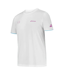 Camiseta Babolat Lebron Manga Corta Blanco