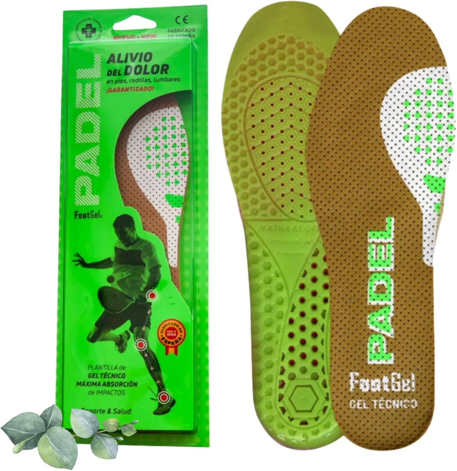 Pack 2x Plantillas FootGel Padel