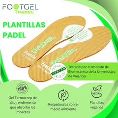 Pack 2x Plantillas FootGel Padel