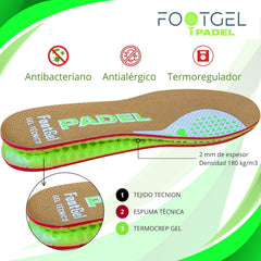 Pack 2x Plantillas FootGel Padel