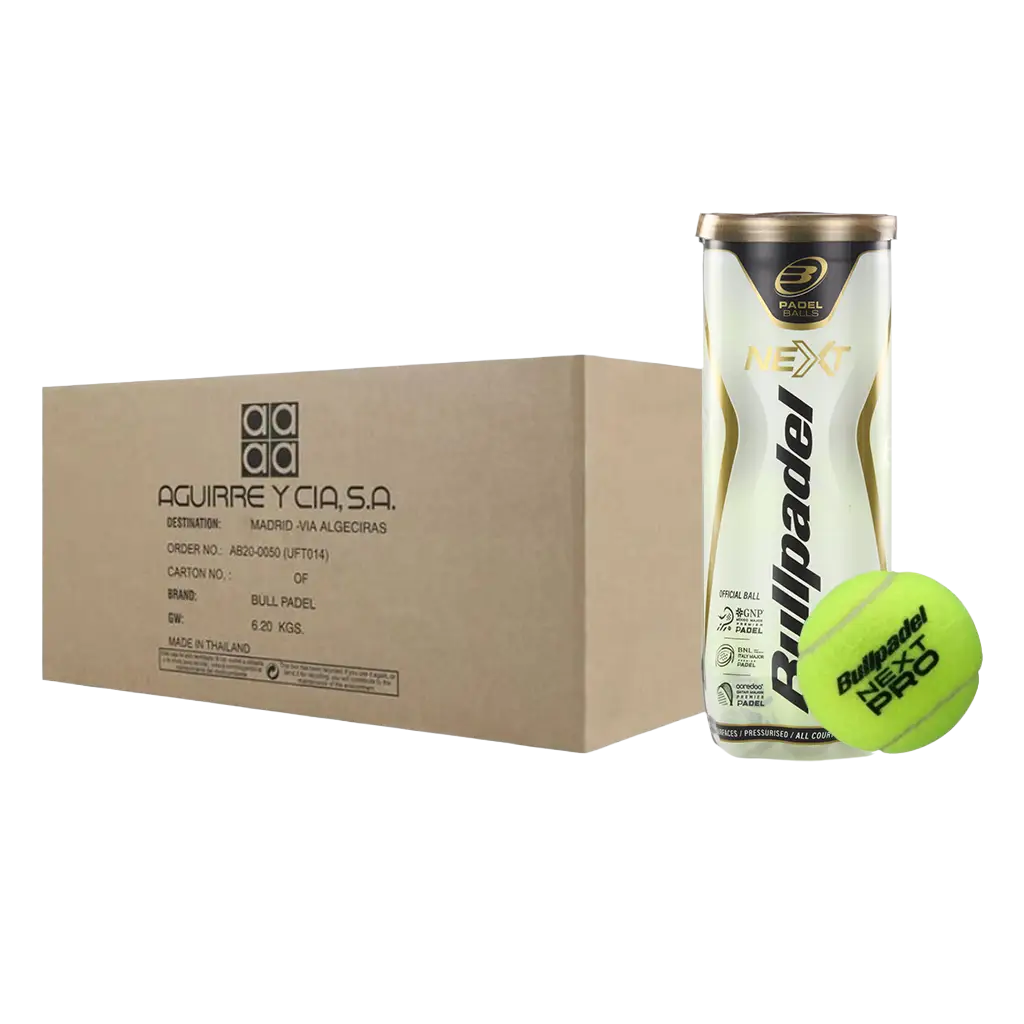 Cajon de pelotas Bullpadel Next Dorada x24 U