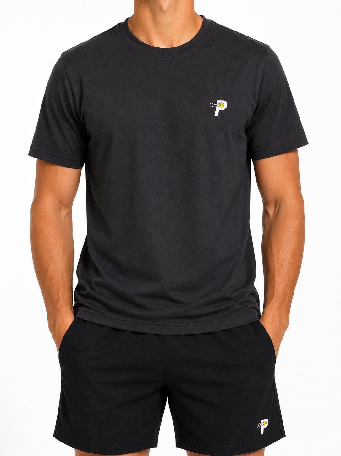 Camiseta Smash Padel Algodon Negra