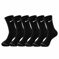 Medias Nike Everyday Elevated x6 Pares Negras