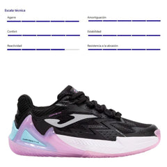 Zapato de Pádel Joma Open Lady Negro 2025