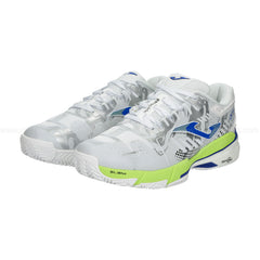 Zapato de Padel Joma Slam 24(Blanco, azul y amarillo)