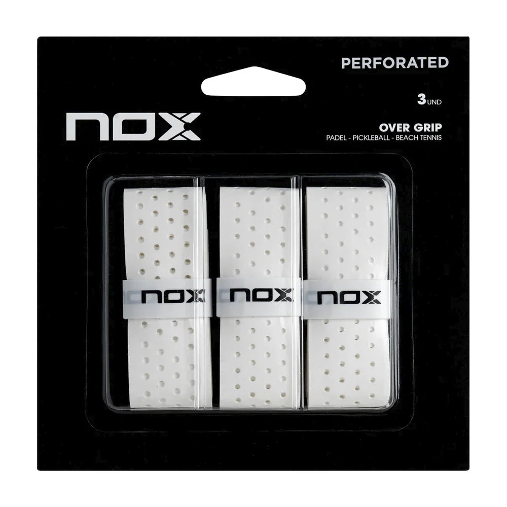 Overgrips Nox Pro Perforado Blanco x3 Unidades
