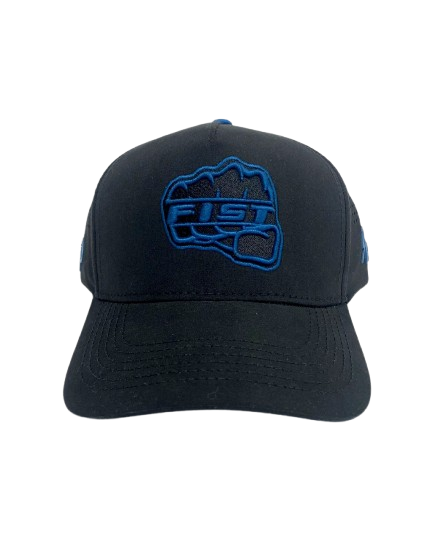 Gorra Fist - TR - Smash Padel Negra Logo Azul