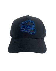 Gorra Fist - TR - Smash Padel Negra Logo Azul