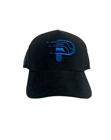 Gorra Smash Padel - TR - Fist Negra Logo Azul