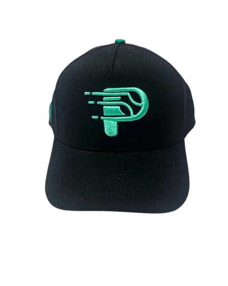 Gorra Smash Padel - TR - Fist Negra Logo Verde