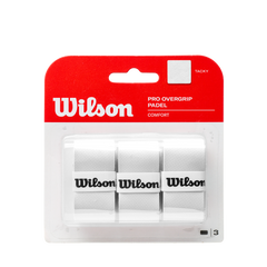 Overgrips Wilson Padel Pro Comfort Blanco Liso x3 Unidades