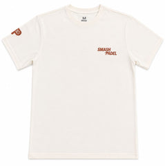 Camiseta Smash Padel Algodon Beige