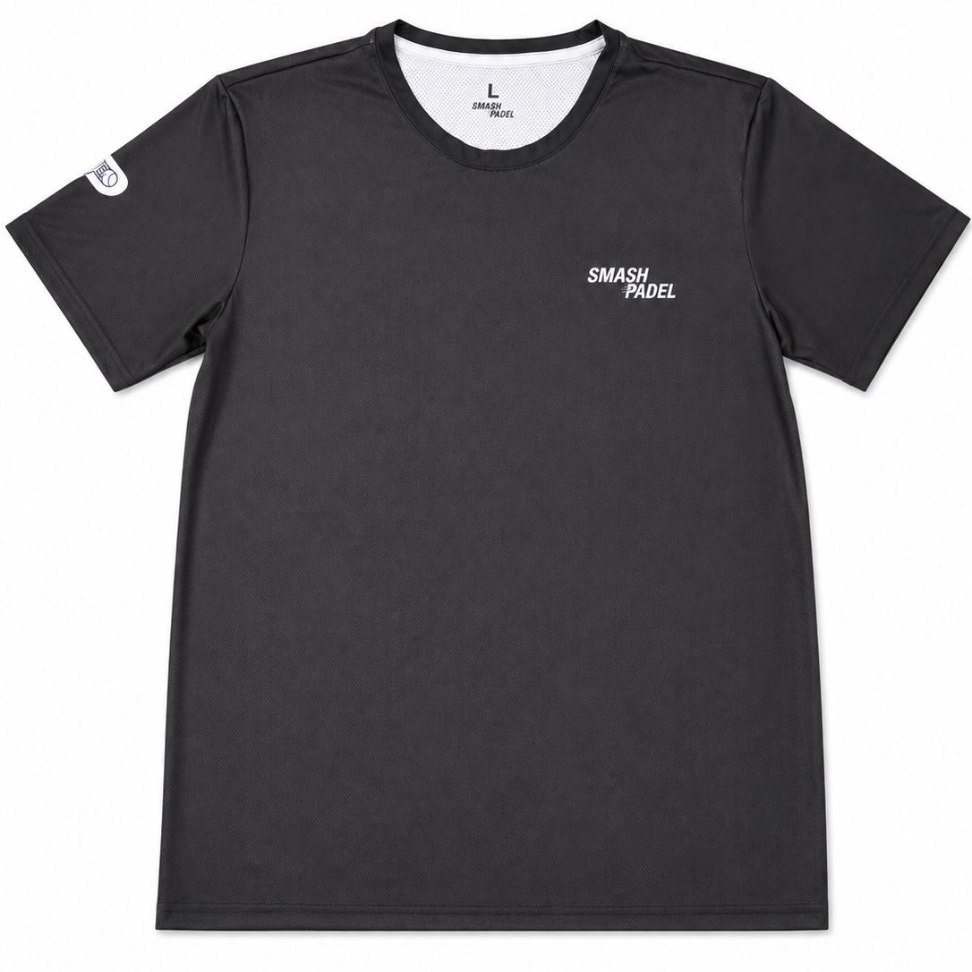 Camiseta Smash Padel Deportiva Negra