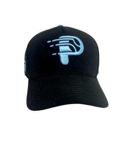Gorra Smash Padel - TR - Fist Negra Logo Azul Claro