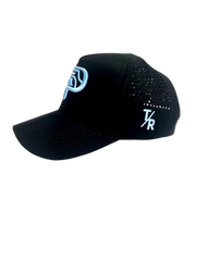 Gorra Smash Padel - TR - Fist Negra Logo Azul Claro
