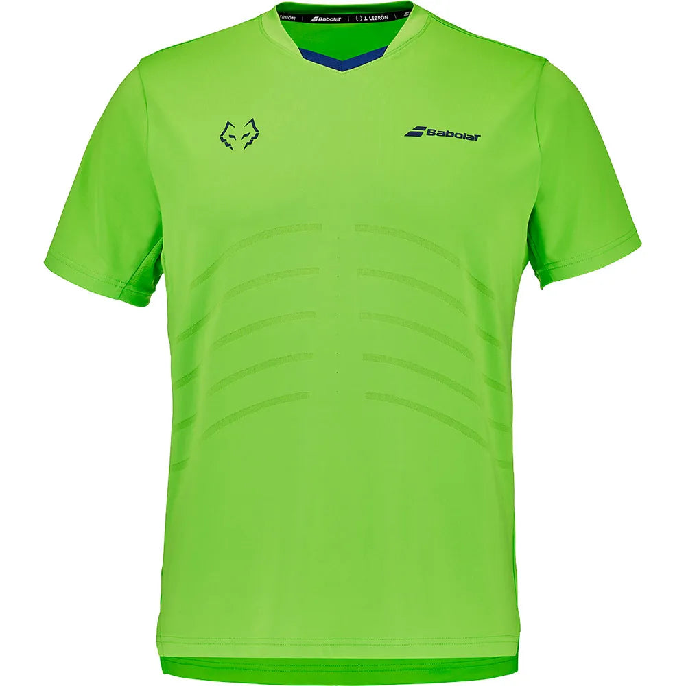Camiseta Babolat Juan Lebron Crew Neck Replica Verde