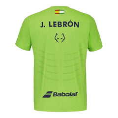 Camiseta Babolat Juan Lebron Crew Neck Replica Verde