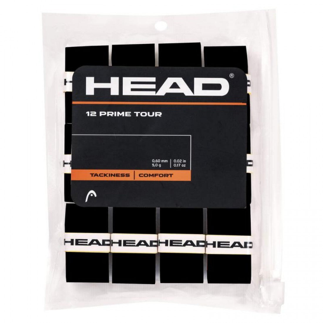 Overgrips Head Prime Tour Negro 12 Unidades
