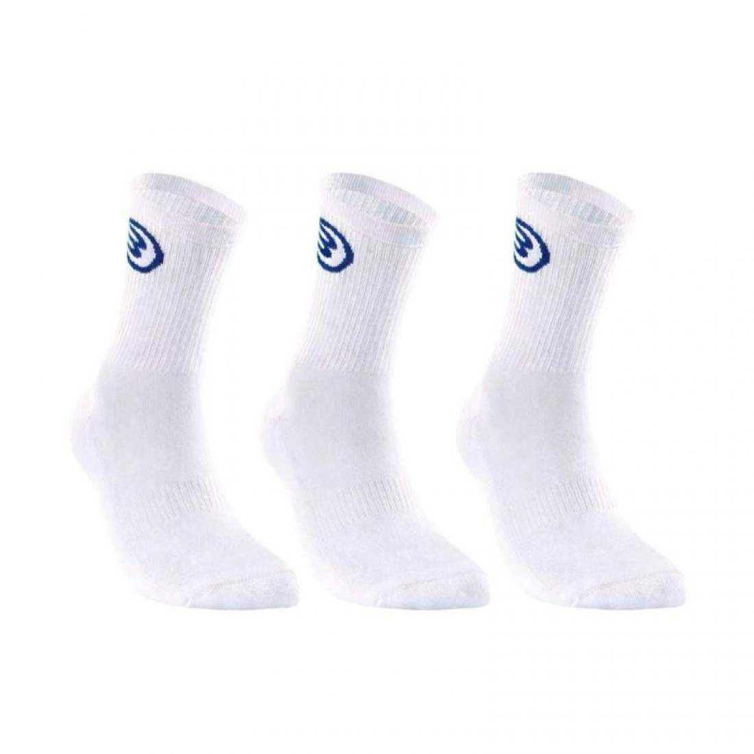 Medias Bullpadel BP262 x3 Pares Blancas