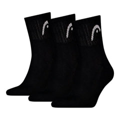 Medias Head All Sports Short Crew Negro x3 Pares