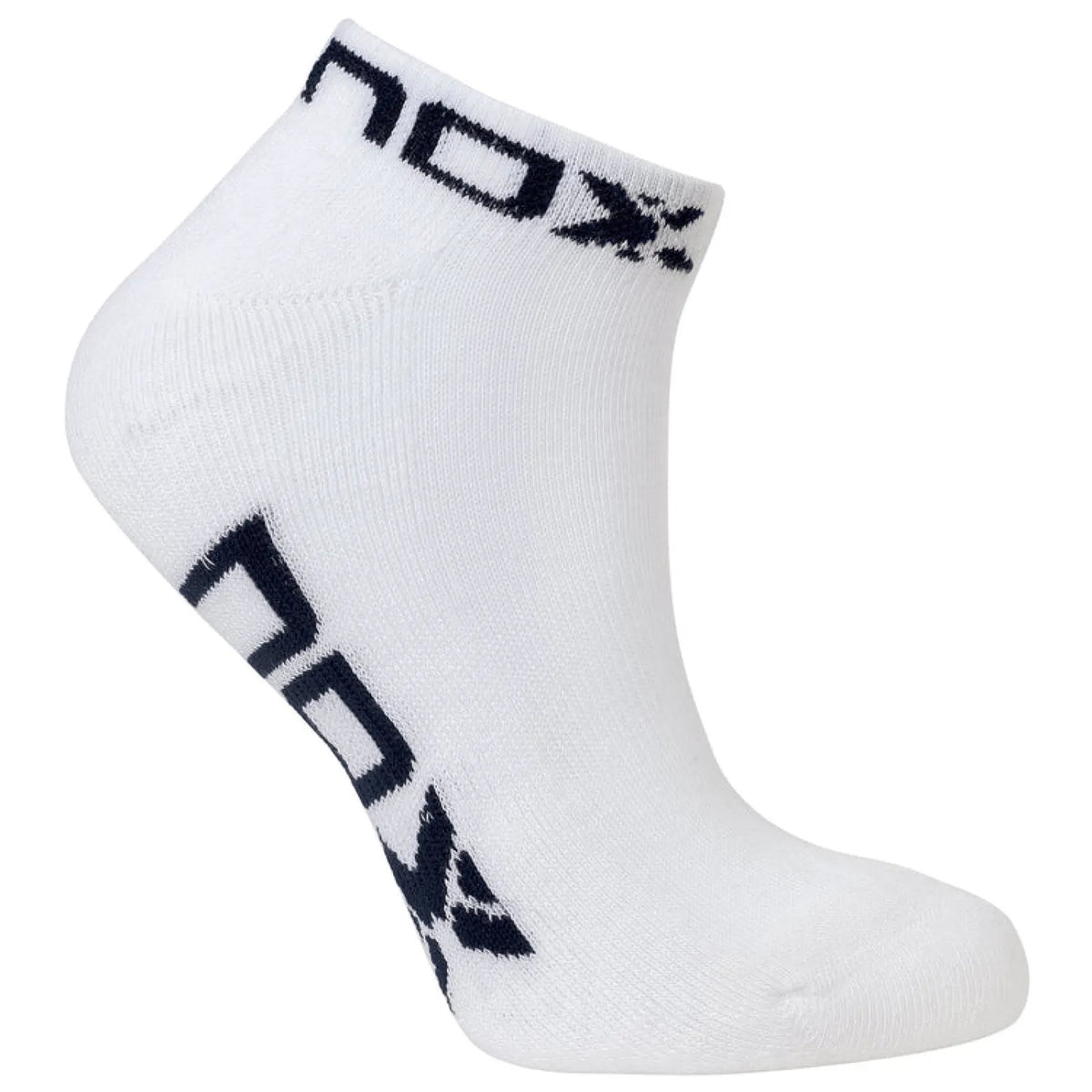 Medias Nox Tobilleras Negro Blanco x1 Par