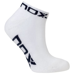 Medias Nox Tobilleras Negro Blanco x1 Par