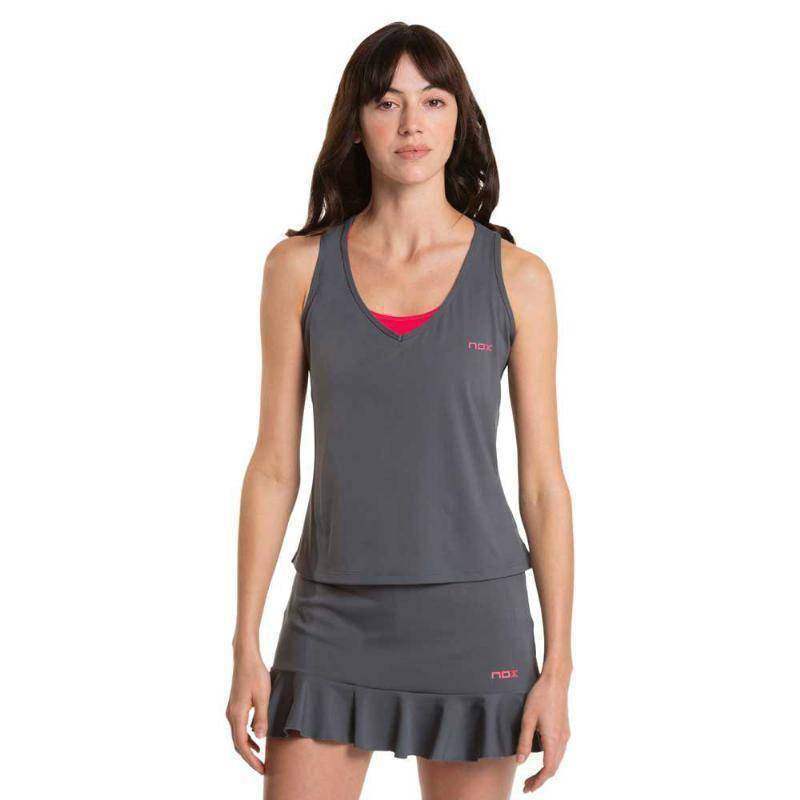 Camiseta Nox Pro Fit Gris Oscuro Mujer