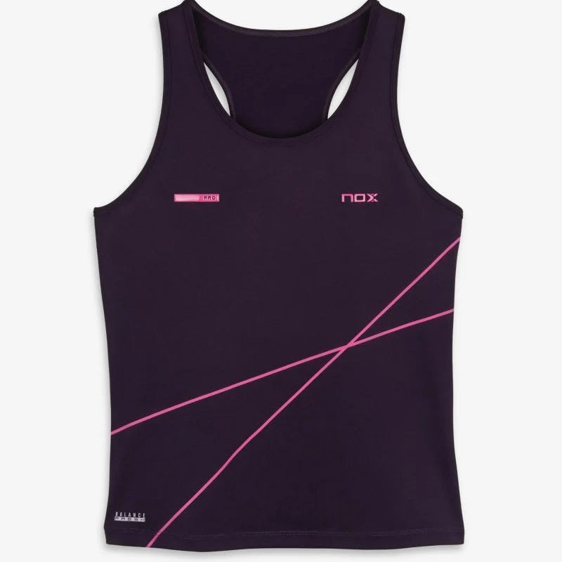 Camiseta Nox Pro Tirantes Blackberry Mujer