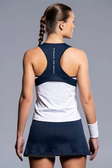 Camiseta Nox Tirantes Blanca/Azul Mujer