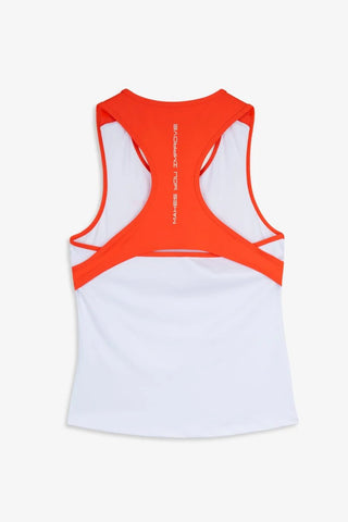 Camiseta Nox Tirantes Blanca/Roja Mujer