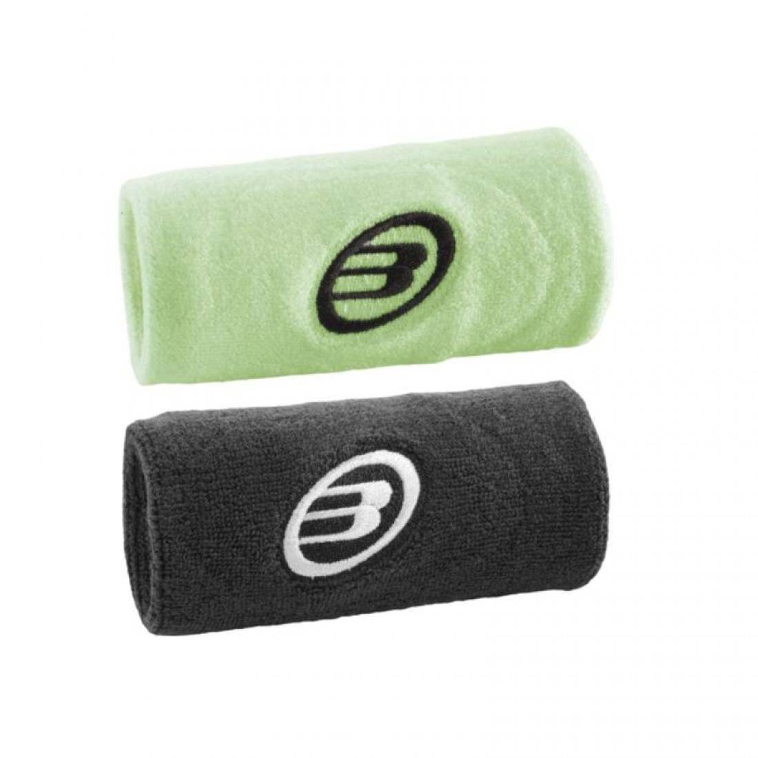 Muñequeras Bullpadel Negro Amarillo Azufre 2 Unidades