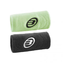 Muñequeras Bullpadel Negro Amarillo Azufre 2 Unidades