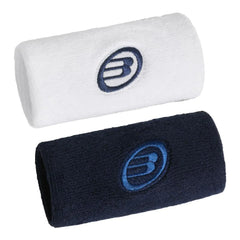 Muñequeras Bullpadel Blanco/Azul Marino