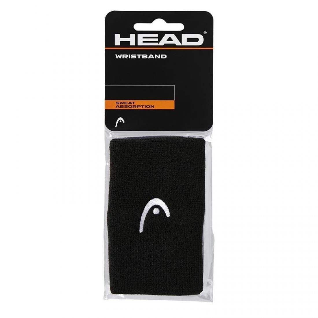 Muñequeras Head Cortas x2 Unidades Negro