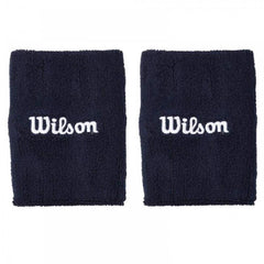 Muñequeras Wilson Wide Terry Azul Marino 2 Unidades