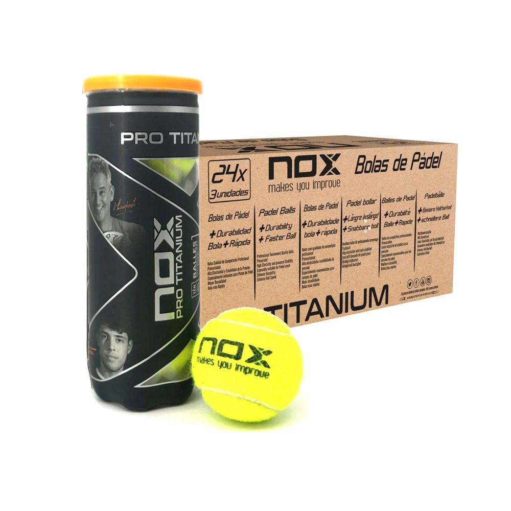 Cajón Pelotas Nox Pro Titanium x24U