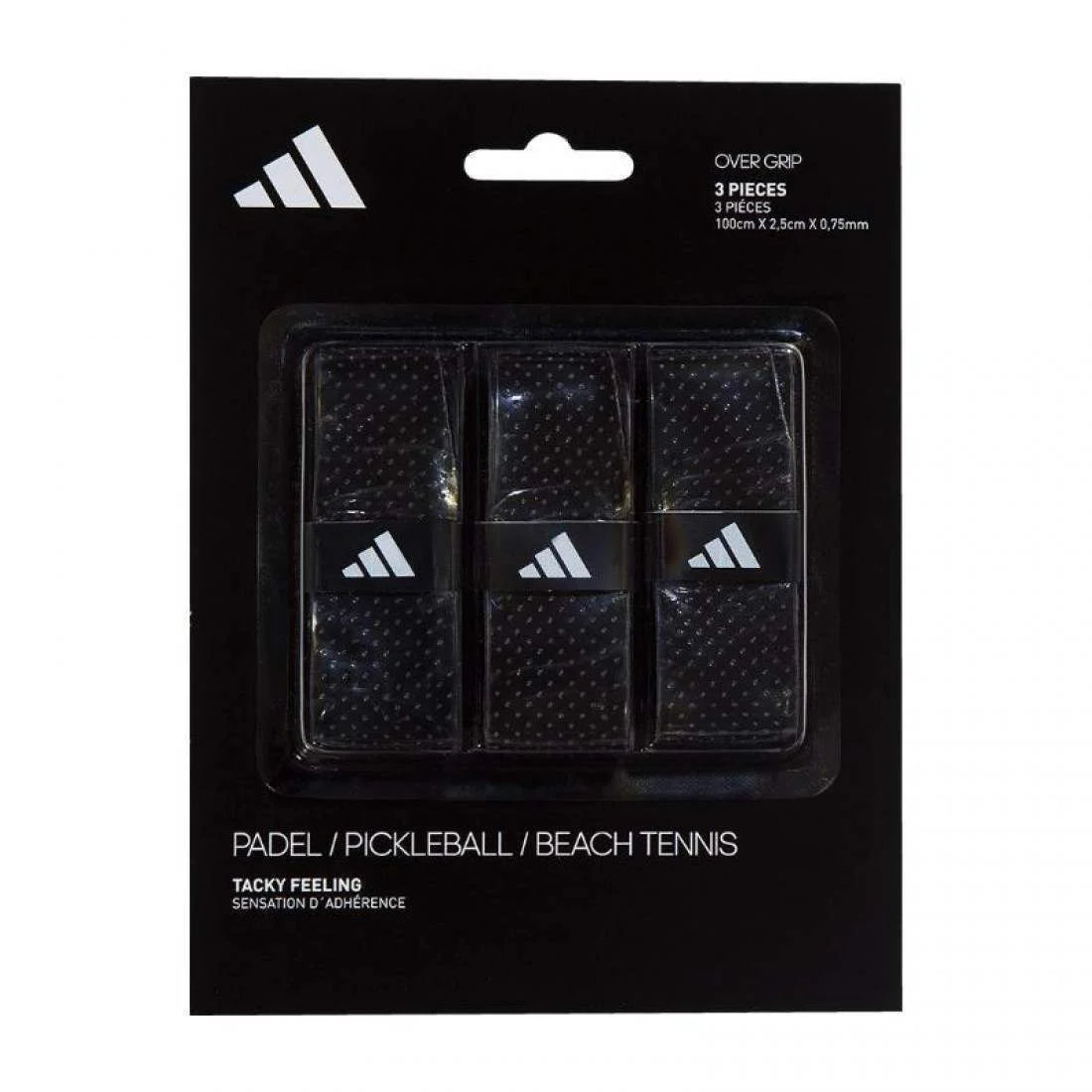 Overgrips Adidas Perforado Negro (Pack x3)