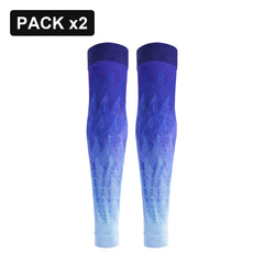 Pack 2x Manguito Floky NO STRAIN EVOLUTION Azul Ice Comet