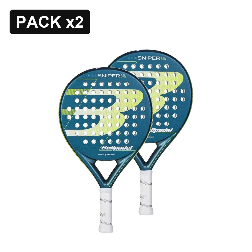 Pack 2x Pala Bullpadel Sniper 2.0 Control Petroleo 2026