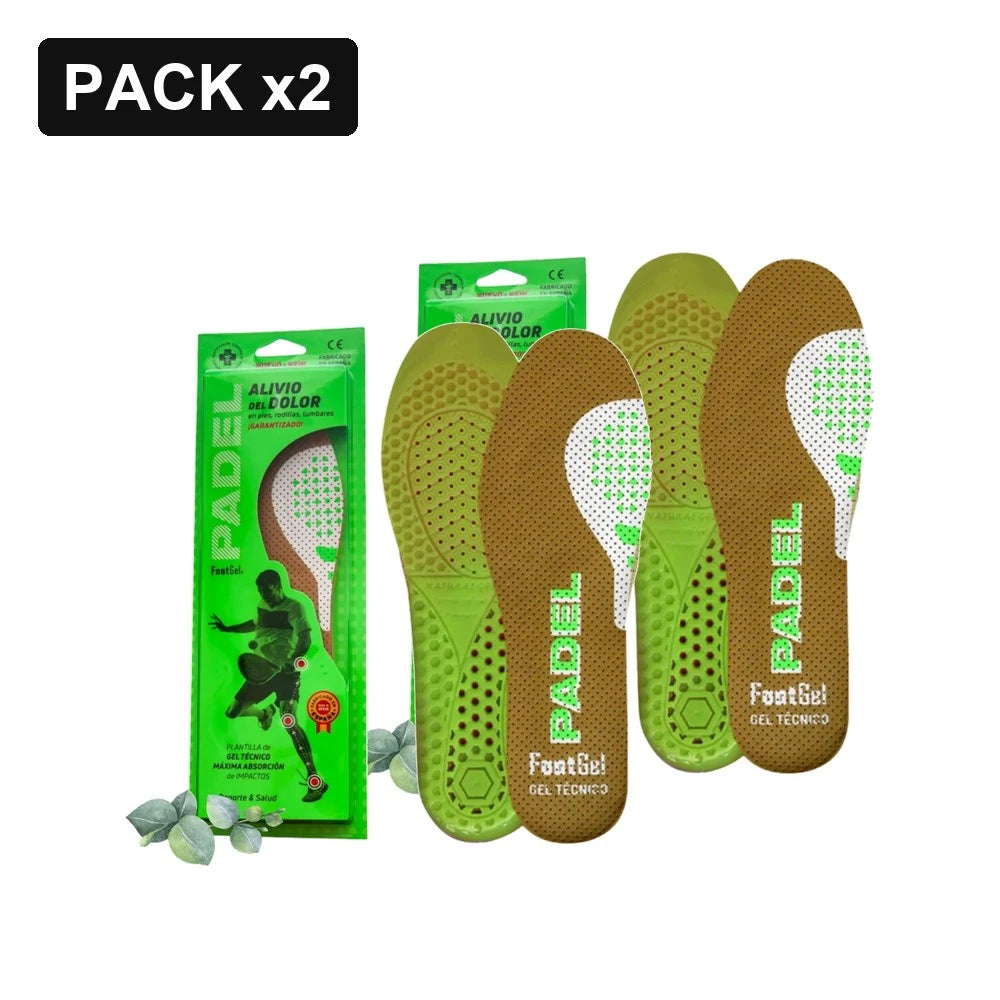 Pack 2x Plantillas FootGel Padel